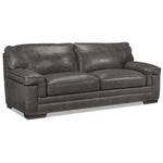 Stampede Leather Sofa - Charcoal