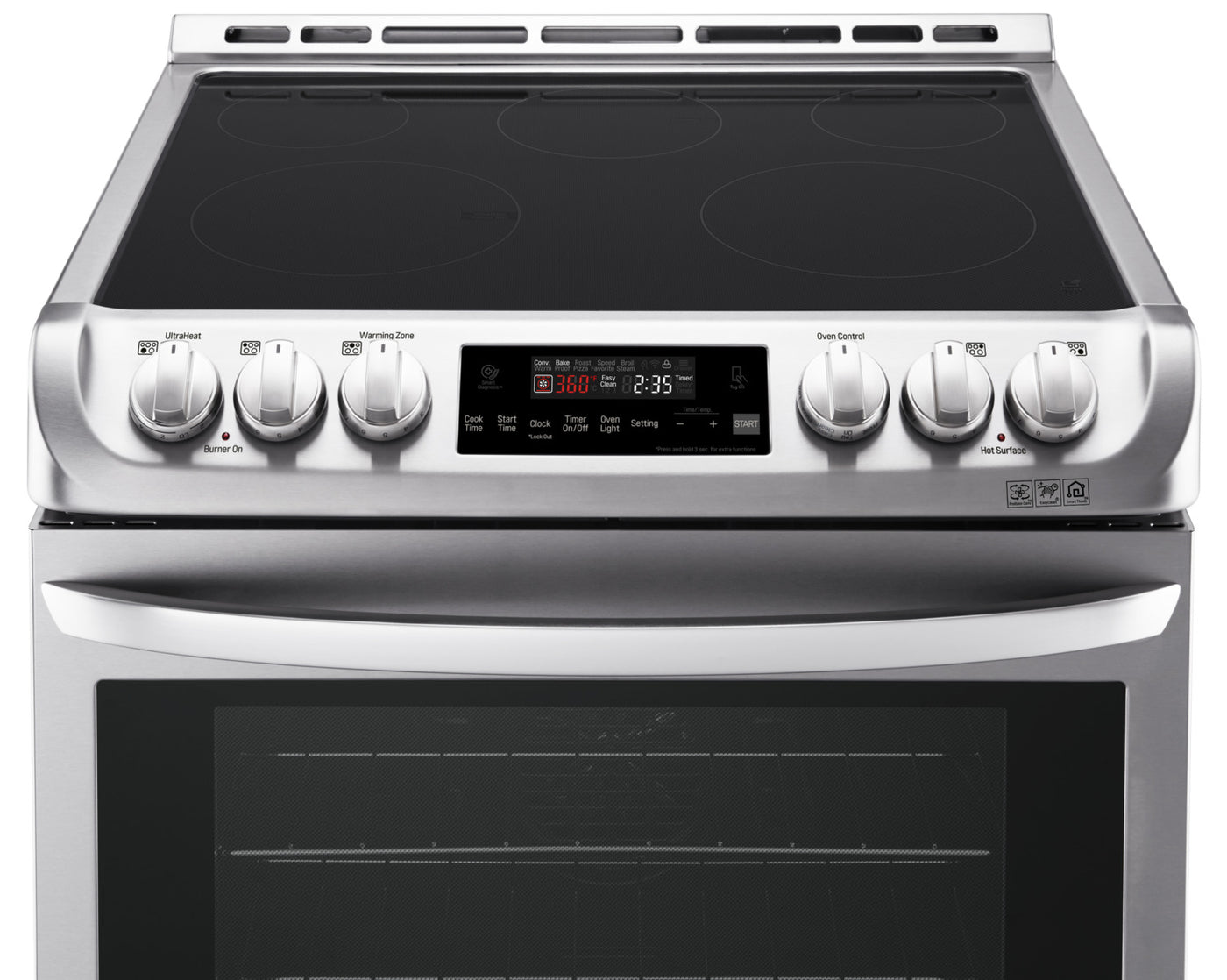 LG Appliances Stainless Steel Slide-In Electric Convection Range (6.3 Cu. Ft.) - LSE4611ST