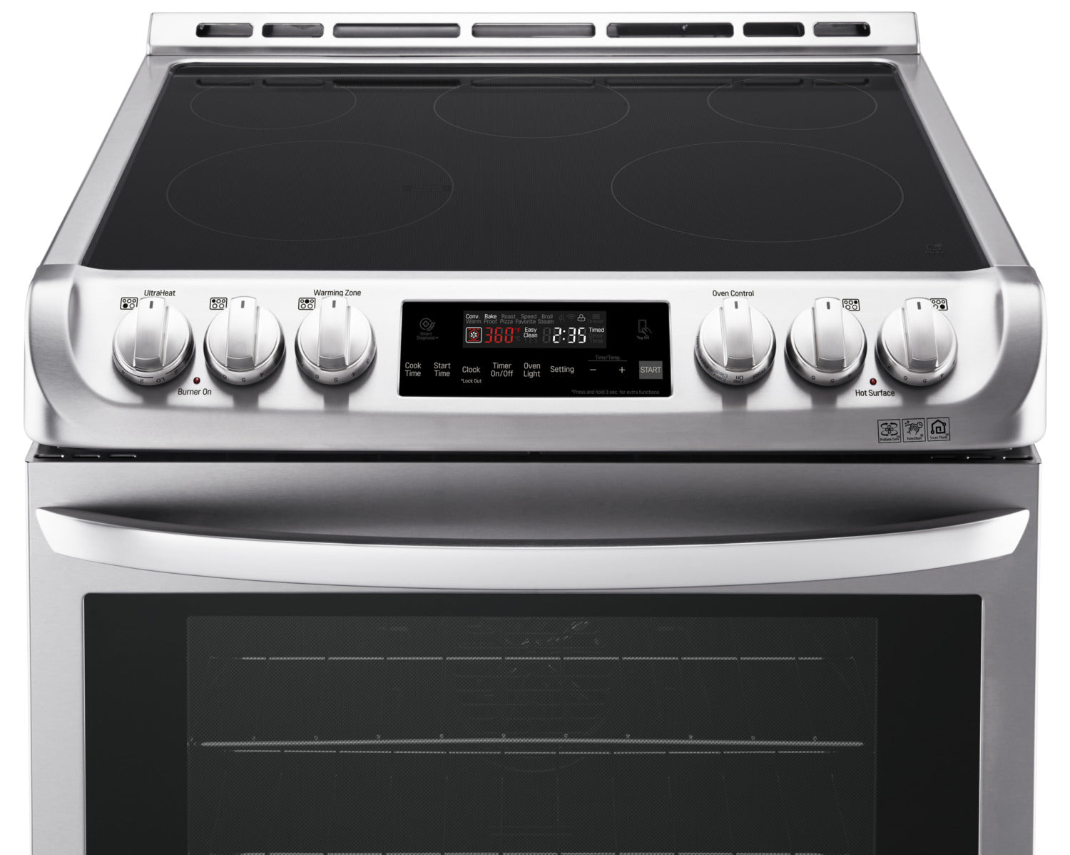 LG Appliances Stainless Steel Slide-In Electric Convection Range (6.3 Cu. Ft.) - LSE4611ST