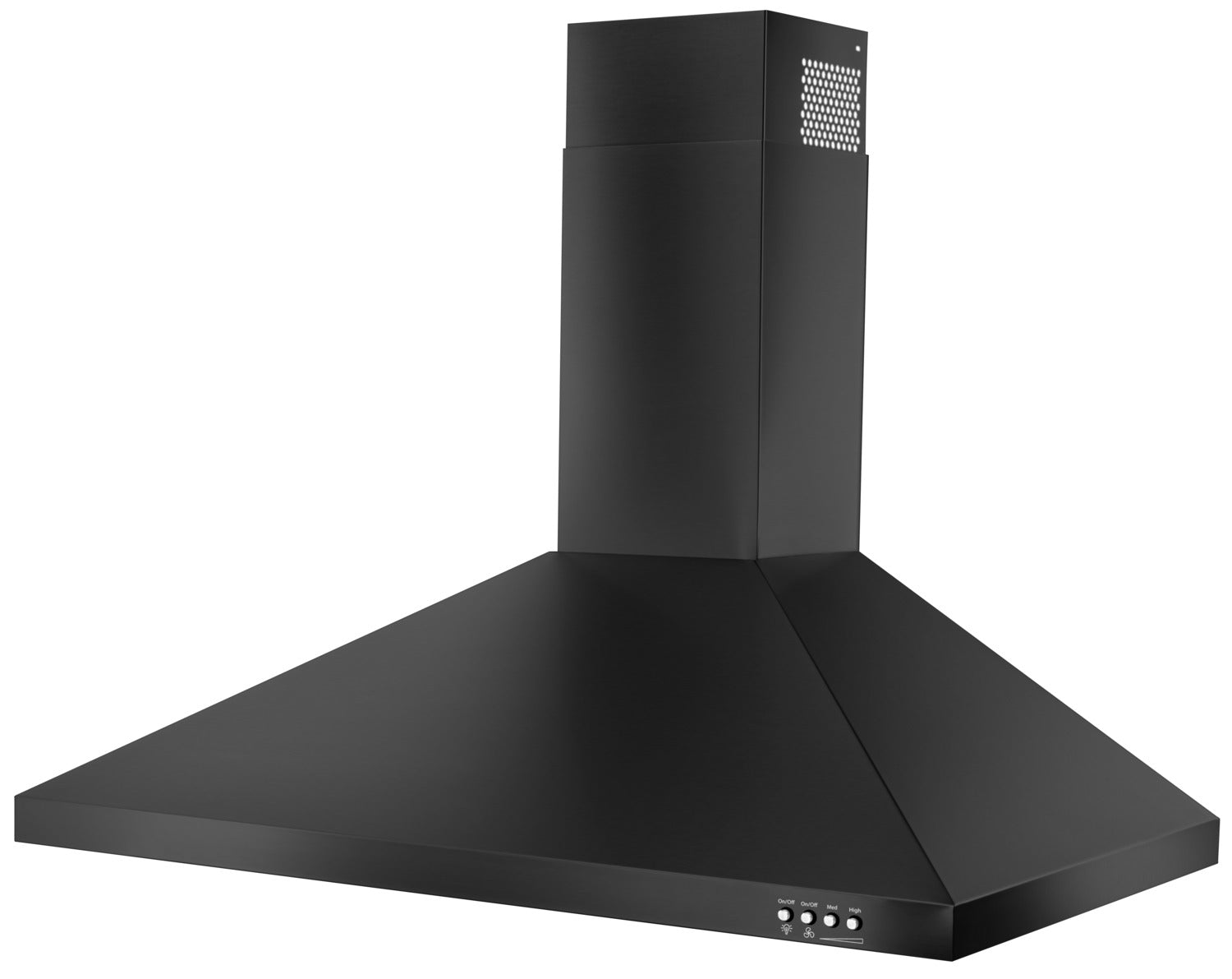 Whirlpool Black Stainless Steel 36" 400 CFM Canopy Wall-Mount Range Hood - WVW53UC6HV