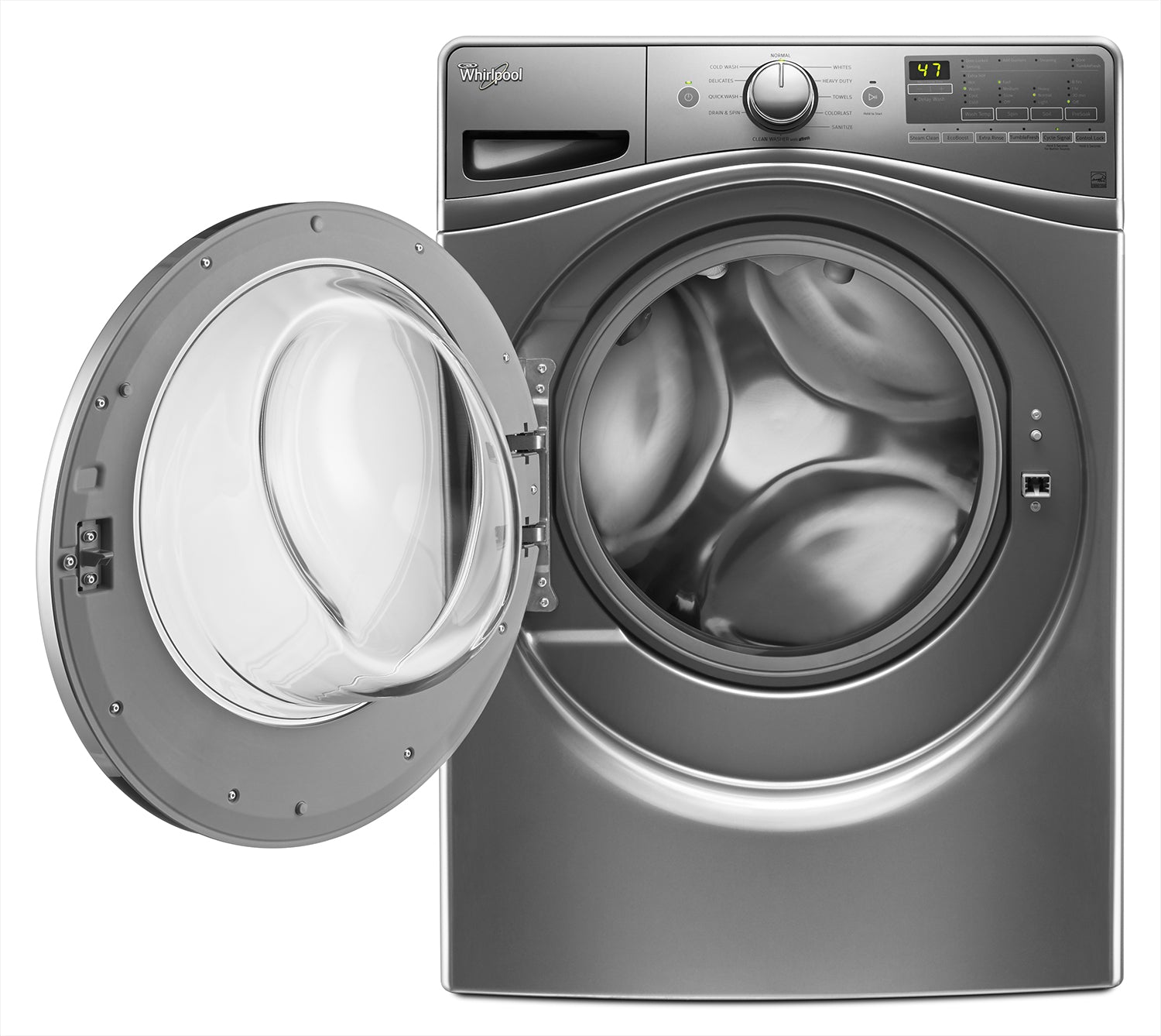Whirlpool Chrome Shadow Front-Load Washer (5.2 Cu. Ft. IEC) - WFW85HEFC