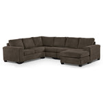 Danielle 3-Piece Sectional with Right-Facing Corner Wedge - Java