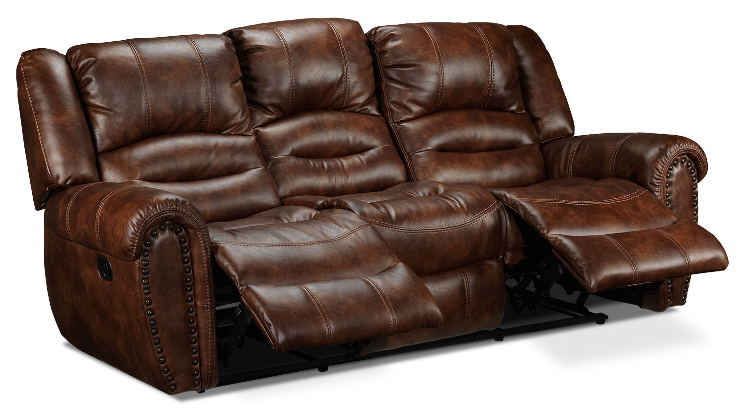 Whitaker Reclining Sofa - Brown