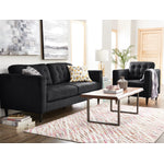 Anthena Polyester Sofa - Charcoal