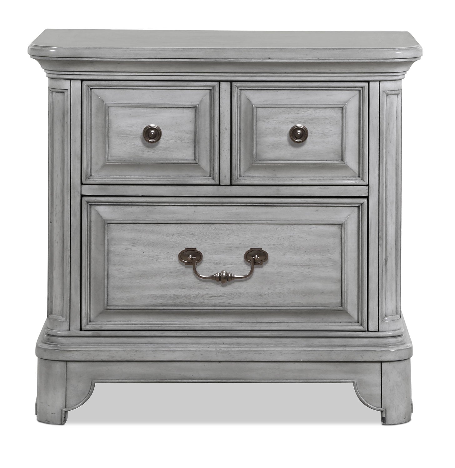 Tressa Night Table - Weathered White
