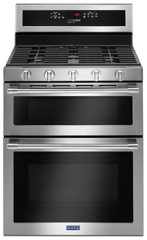 Maytag Stainless Steel Freestanding Gas Double Oven (6.0 Cu. Ft.) - MGT8800FZ