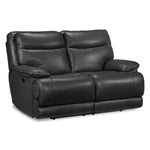 Lanette Power Reclining Loveseat - Smoke Grey