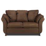 Collier Sofa, Loveseat and Chair Set - Chocolate