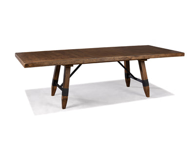River Falls Extendable Trestle Table - Brown