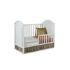 Delia Cottage Crib and Toddler Rail - White