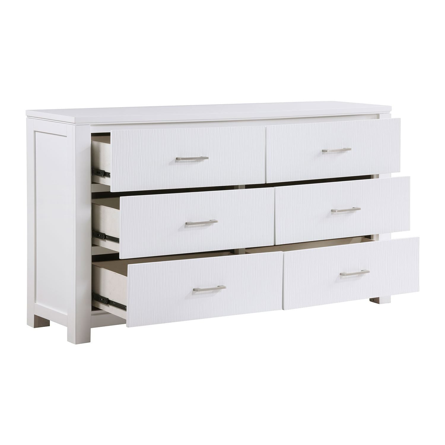 Paris 6-Drawer Dresser - White