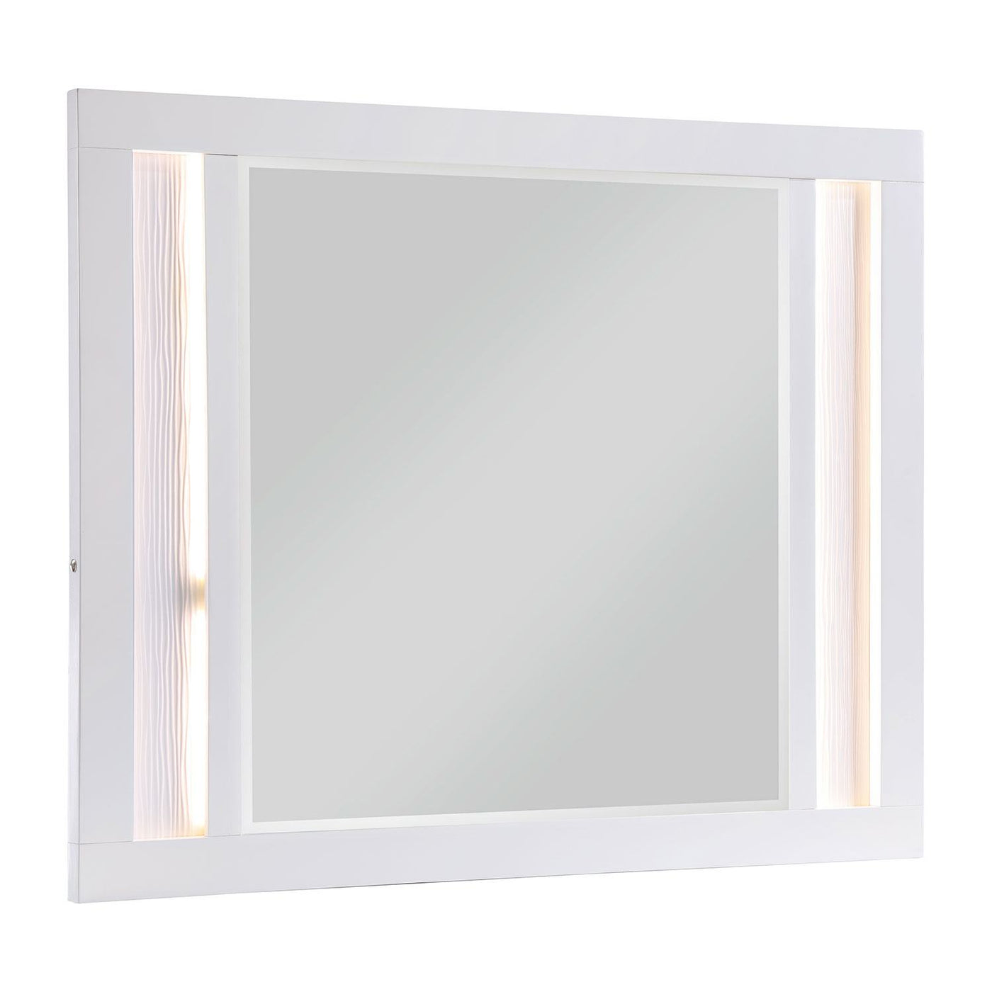 Paris Mirror with LED Lighting - White