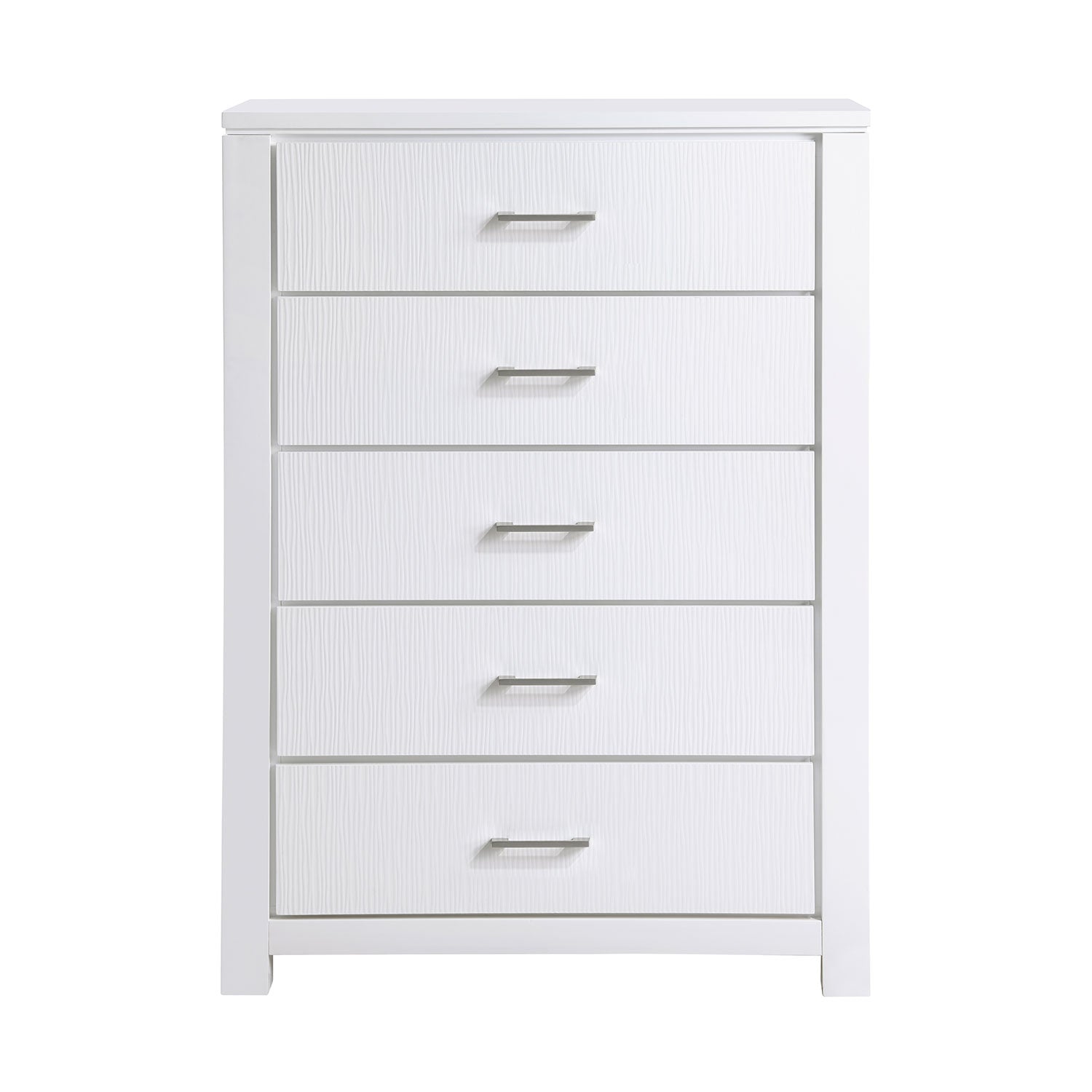 Paris 5-Drawer Chest - White