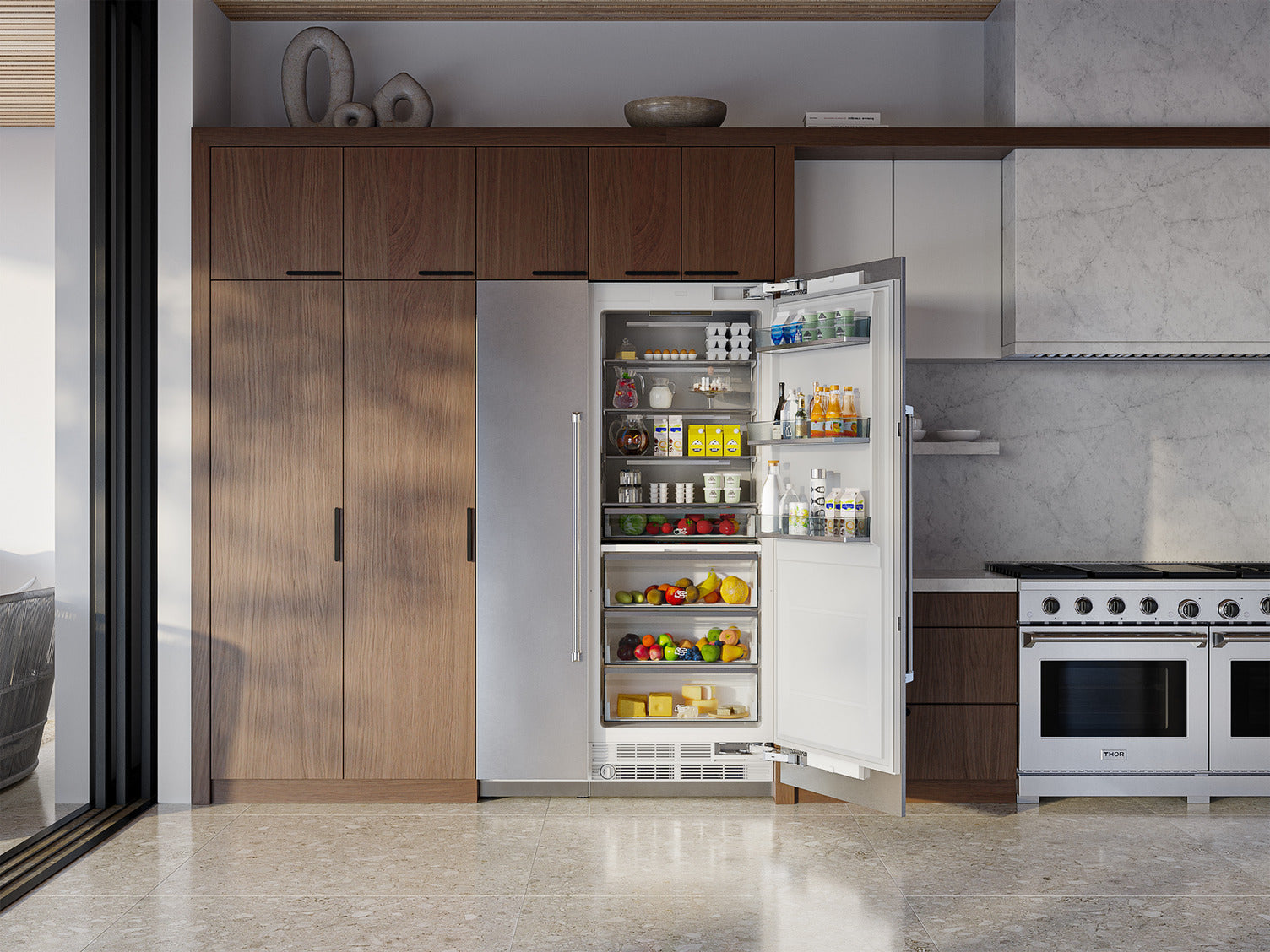 Thor Kitchen 29.75" 16.6 Cu. Ft. Panel-Ready Built-in Refrigerator Column - XRF30CRF