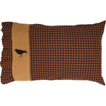 Roosevelt Standard Pillow Case - Burgundy/Mustard - Set of 2
