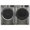 GE Satin Nickel Front Load Washer (5.5 Cu. Ft.) & GE Satin Nickel Electric Front Load Dryer (7.8 Cu. Ft.) - GFW650SPNSN/GFD65ESMNSN