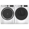 GE White Front Load Washer (5.5 Cu. Ft.) & White Gas Front Load Dryer (7.8 Cu. Ft.) - GFW550SMNWW/GFD55GSSNWW