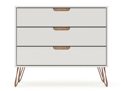 Nuuk 3-Drawer Dresser - Off White/Nature