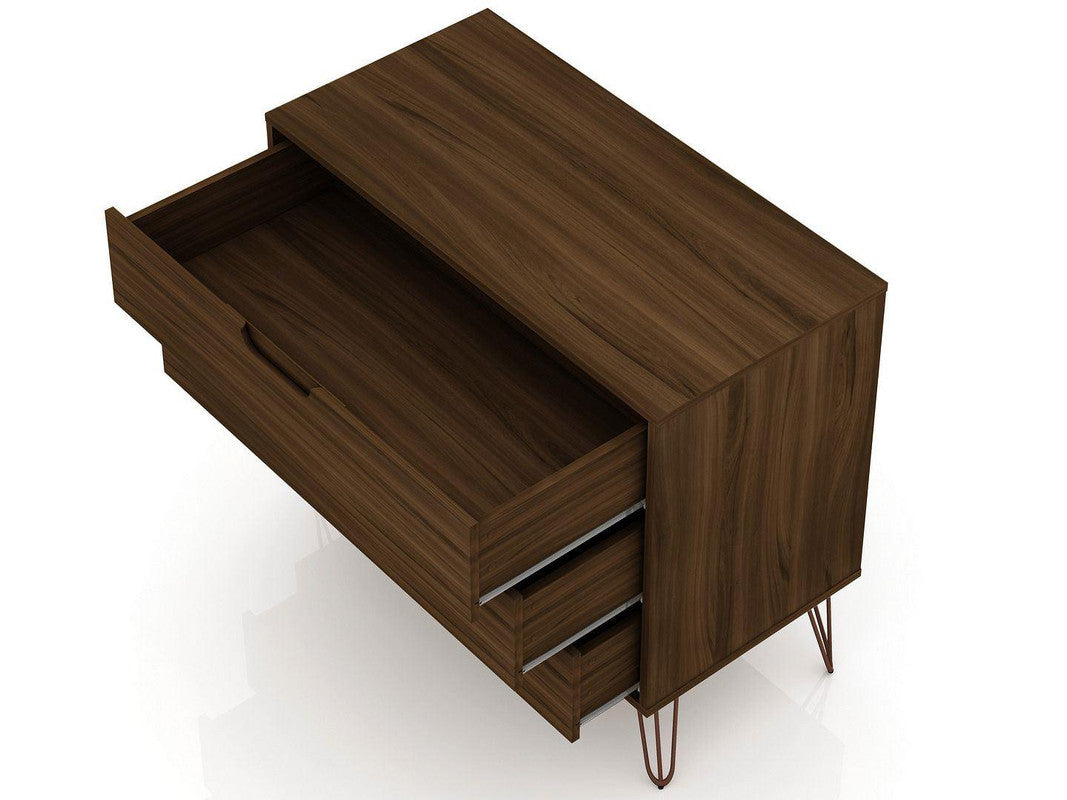 Nuuk 3-Drawer Dresser - Brown