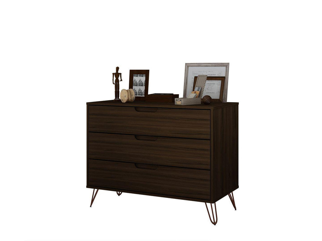 Nuuk 3-Drawer Dresser - Brown