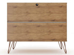 Nuuk 3-Drawer Dresser - Nature/Textured Grey