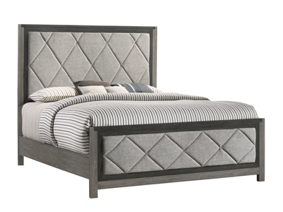 Andra 3-Piece King Bed - Grey, Black