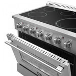 Forno Galiano 36" Stainless Steel Freestanding Electric Range With True Convection And Air Fry (5.36 Cu. Ft.) - FFSEL6083-36