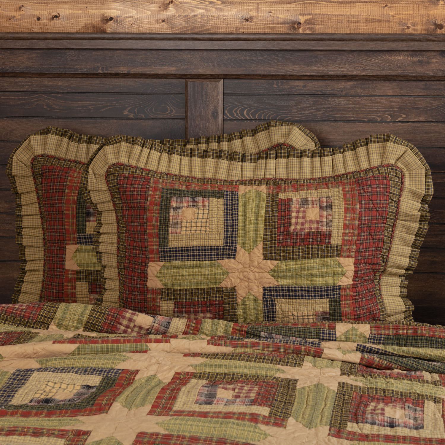 Ferron I Standard Sham - Moss Green/Khaki