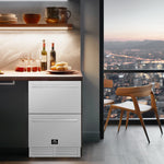 Forno Como Stainless Steel 24" Undercounter Indoor/Outdoor Drawer Refrigerator (4.87 Cu. Ft.) - FDROD1611-24S
