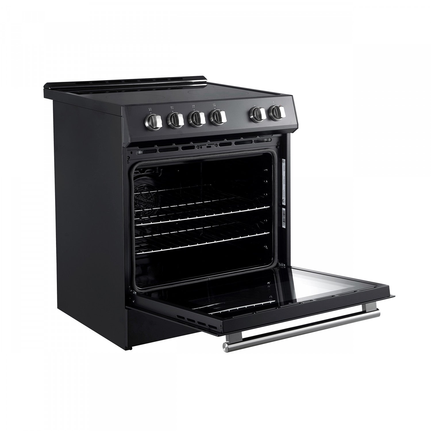 Forno Leonardo Black Slide-in Electric Range (5.0 Cu. Ft.) - FFSEL6022-30BLK