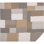 Lapwai King Quilt - Warm Grey/Washed Blue