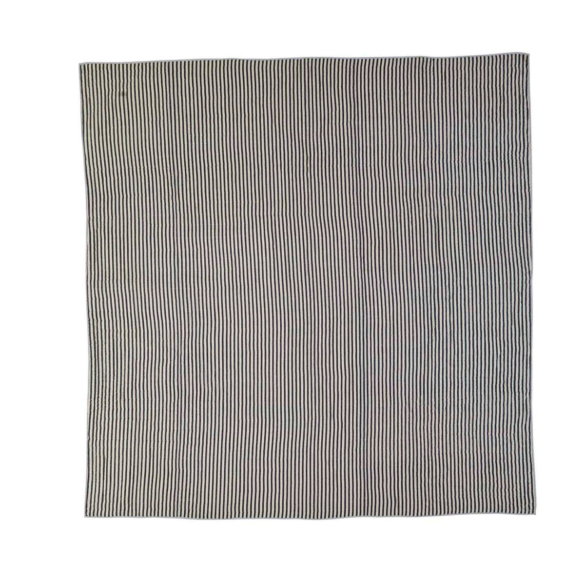 Lapwai King Quilt - Warm Grey/Washed Blue