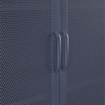 Channing 2 Door Storage Cabinet with Mesh Metal - Navy