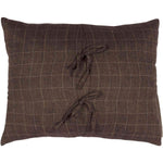 Calais 14 x 18 Ruffled Pillow - Ebony/Grey