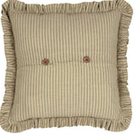 Mayfred 18 x 18 Pillow - Khaki/Barn Red