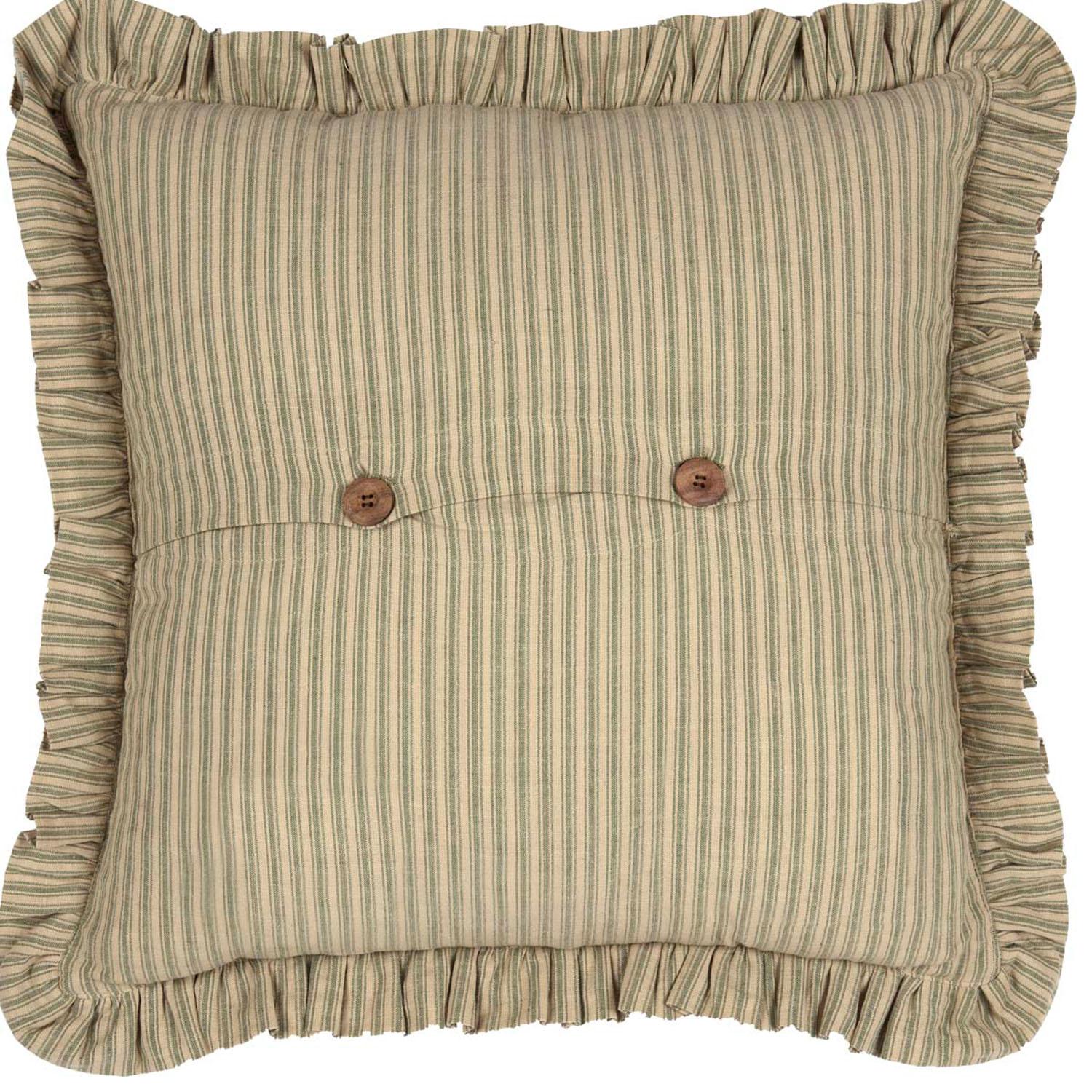 Mayfred 18 x 18 Pillow - Khaki/Barn Red