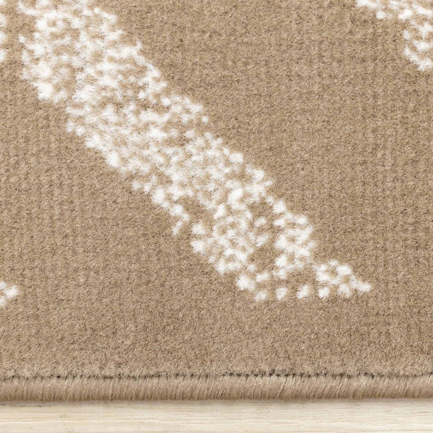 Functional Contemporary Lines Area Rug - 5' X 8' - Brown/Cream