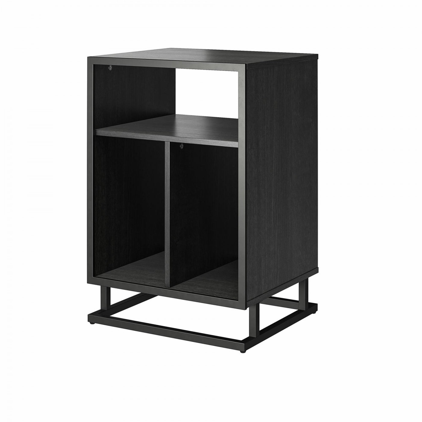 Regal Turntable Stand/End Table - Black Oak