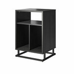 Regal Turntable Stand/End Table - Black Oak