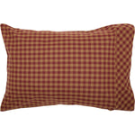 Oakley Standard Pillow Case - Burgundy/Dark Tan Set of 2