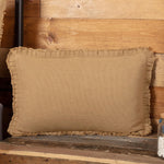 Athol 14 x 22 Ruffled Pillow - Natural