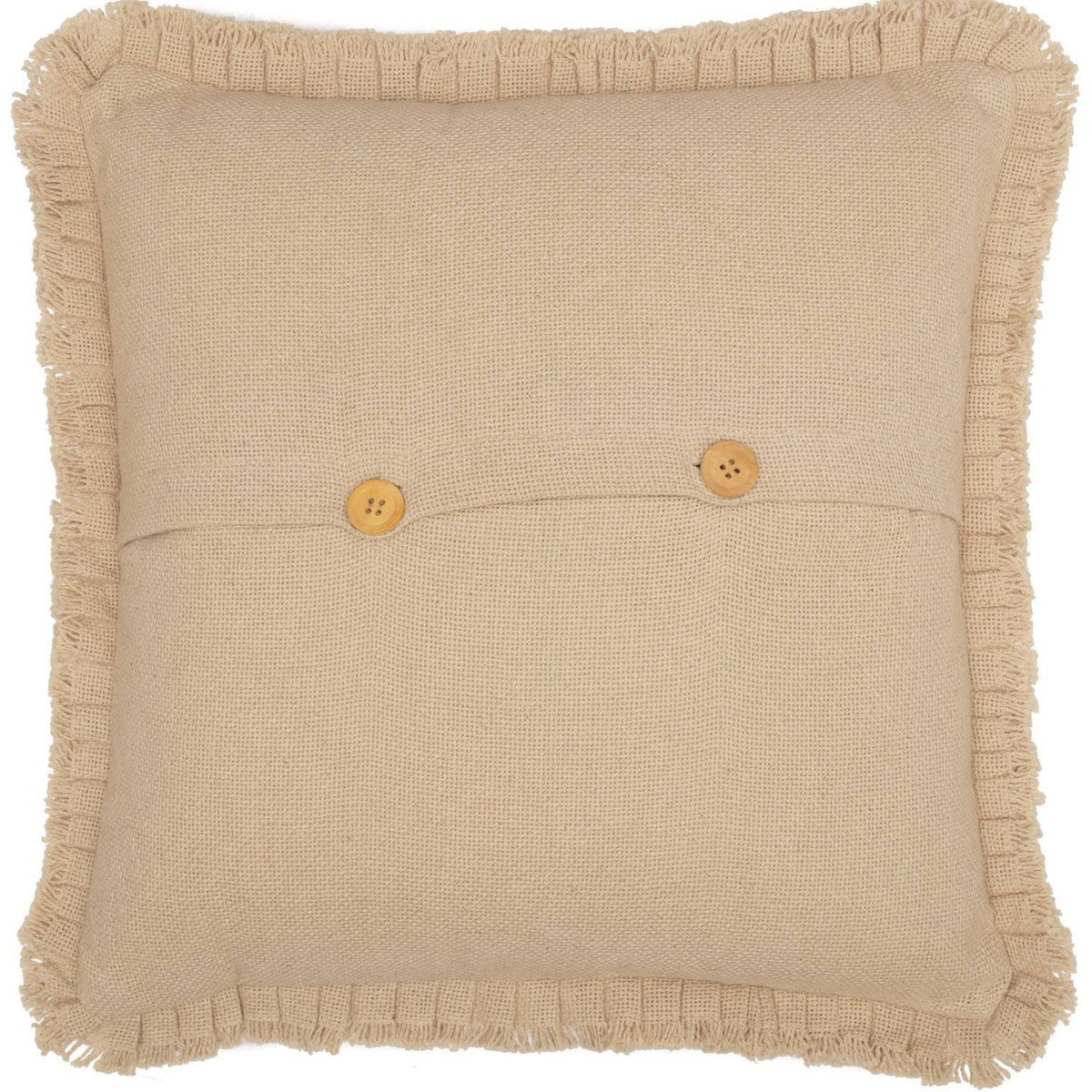 Athol 18 x 18 Ruffled Pillow - Vintage Tan