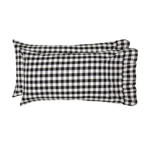 Kuna King Pillow Case - Black/White - Set of 2