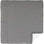 Kuna Queen Ruffled Quilt - Black/White