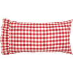 Kuna King Pillow Case - Red/White - Set of 2