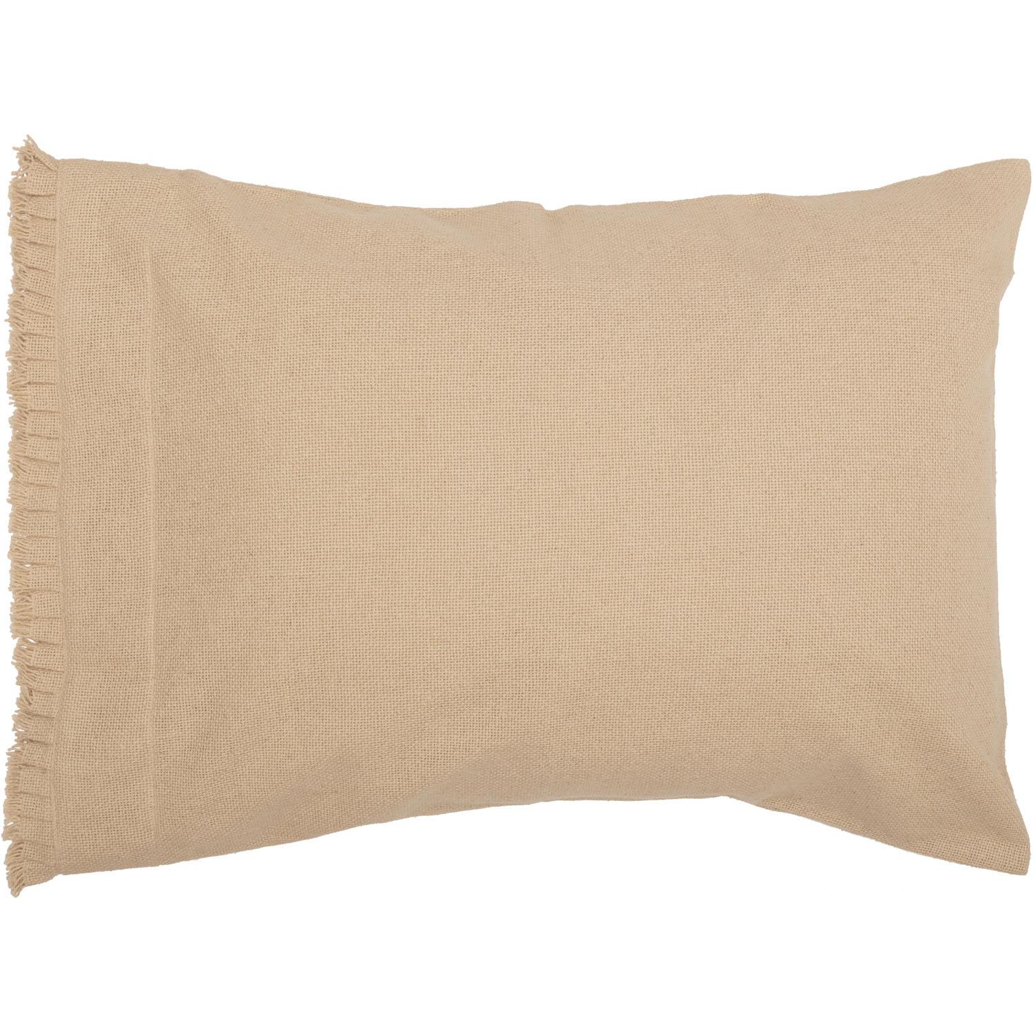 Athol Standard Ruffled Pillow Case - Natural - Set of 2
