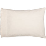 Athol Standard Ruffled Pillow Case - White - Set of 2