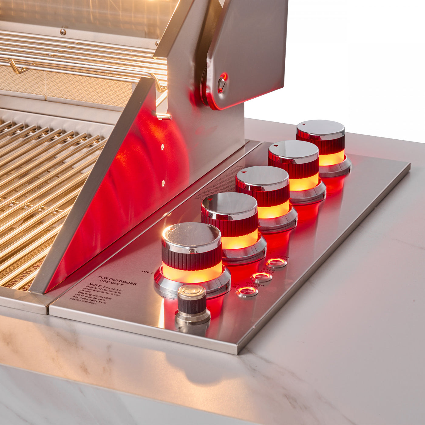 Forno Rimini White Countertop Outdoor Kitchen with 30" 62,600 BTU BBQ and 2 Beverage Centres (4.8 Cu. Ft.) - FODKT2575WHT
