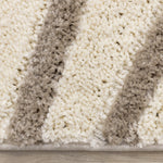 Palace Modern Curves Area Rug - Cream Taupe - 8' X 11'