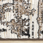 Allure Modern Dark Area Rug - Black Brown - 5' X 8'